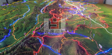 張掖丹霞地質博物館---地形地貌沙盤、大型地貌