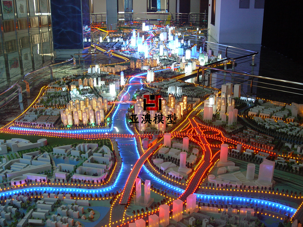 天津海河總體規(guī)劃沙盤(pán)