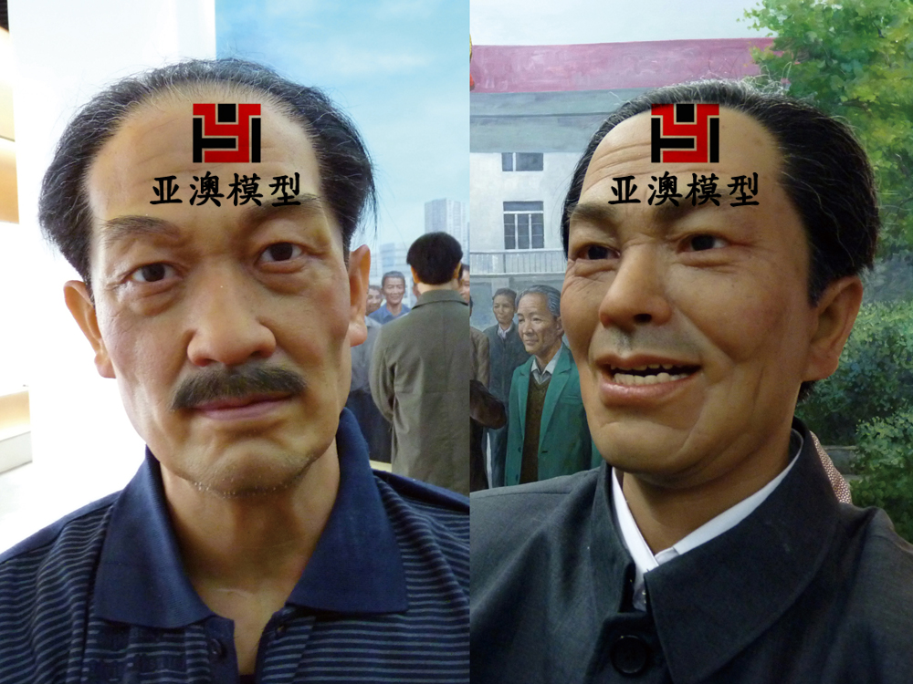 硅膠人物面部特寫(xiě)