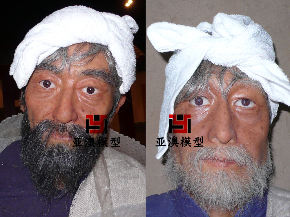 外籍硅膠人物面部特寫(xiě)